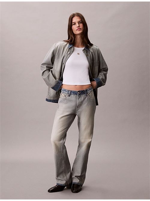 woven label 2x2 baby rib CALVIN KLEIN JEANS | LV047C200GYAA